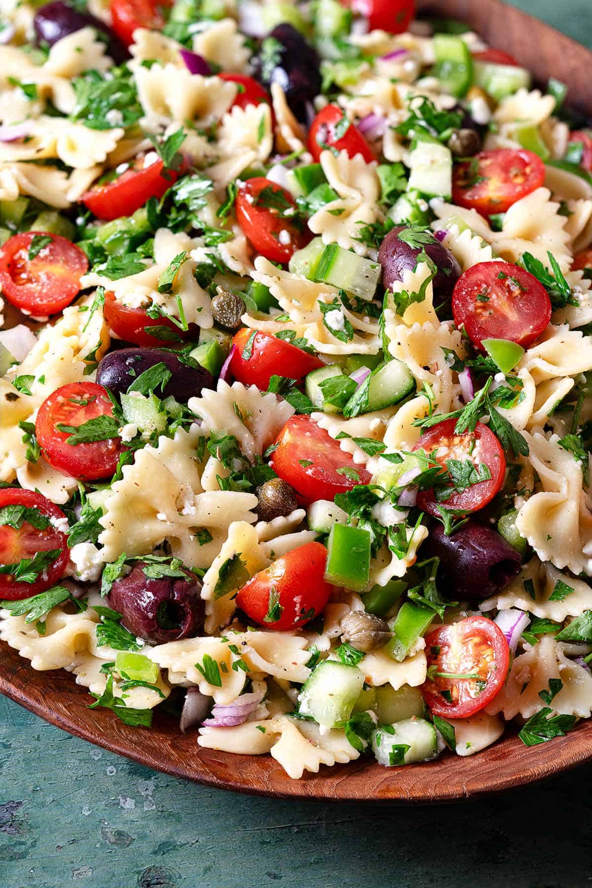Fresh Greek Pasta Salad: Perfect for Summer & Potlucks